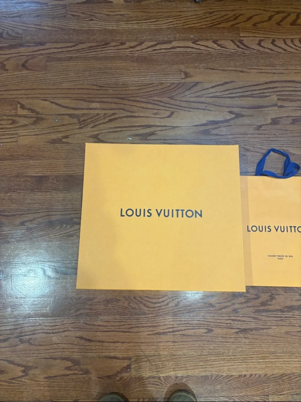 Louis Vuitton Yellow-Orange Logo Gift Box